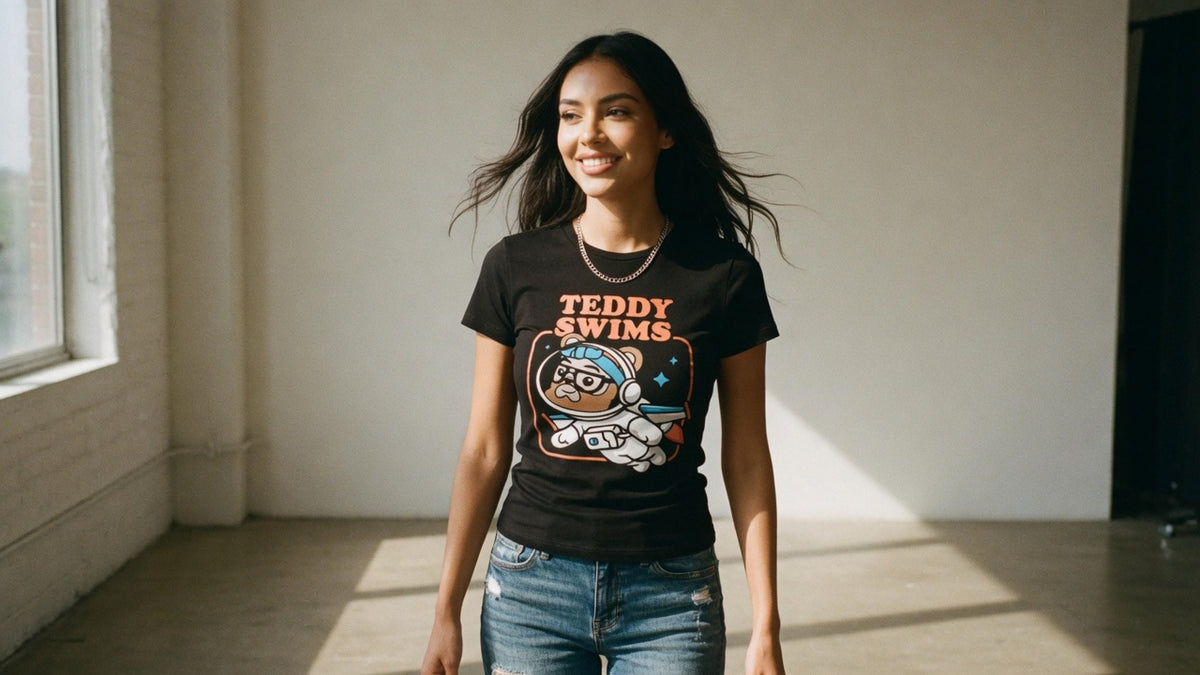 Teddy Swims t-shirt lifestyle photo — Band Shirts Australia