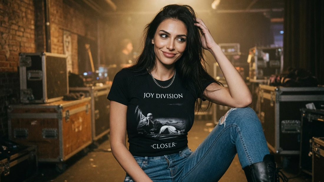 Joy Division t-shirt lifestyle photo — Band Shirts Australia