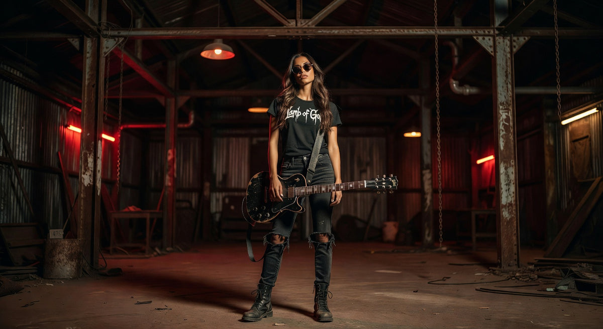 Lamb of God t-shirt lifestyle photo — Band Shirts Australia