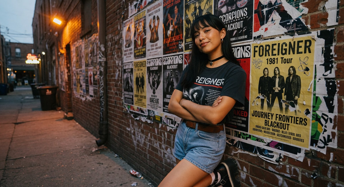 Foreigner t-shirt lifestyle photo — Band Shirts Australia