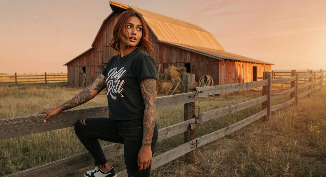 Jelly Roll t-shirt lifestyle photo — Band Shirts Australia