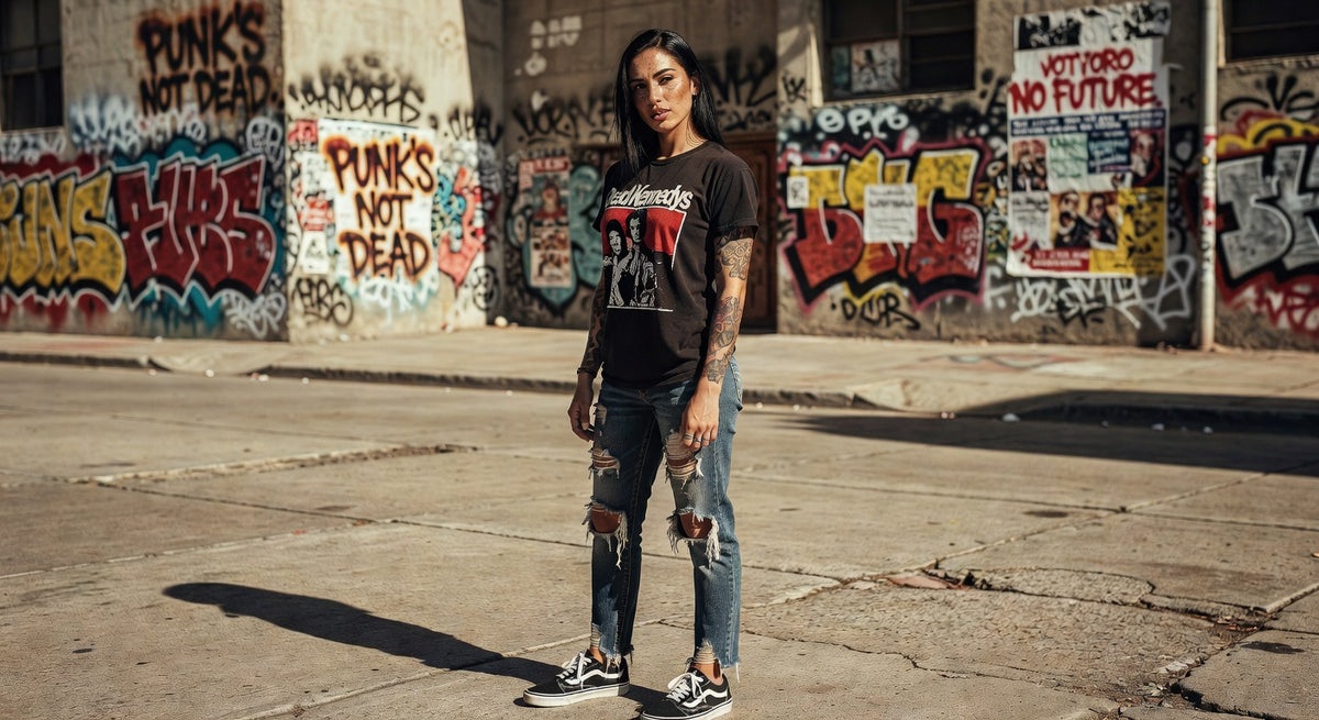 Dead Kennedys t-shirt lifestyle photo — Band Shirts Australia