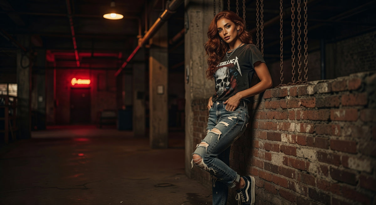 Metallica t-shirt lifestyle photo — Band Shirts Australia