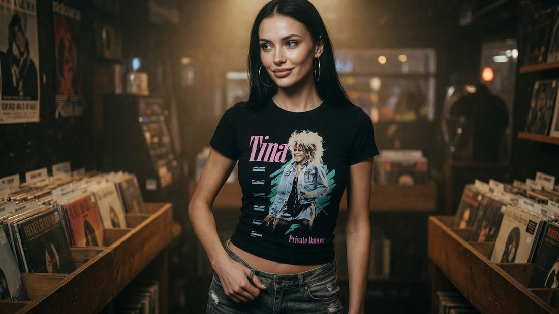 Tina Turner t-shirt lifestyle photo — Band Shirts Australia