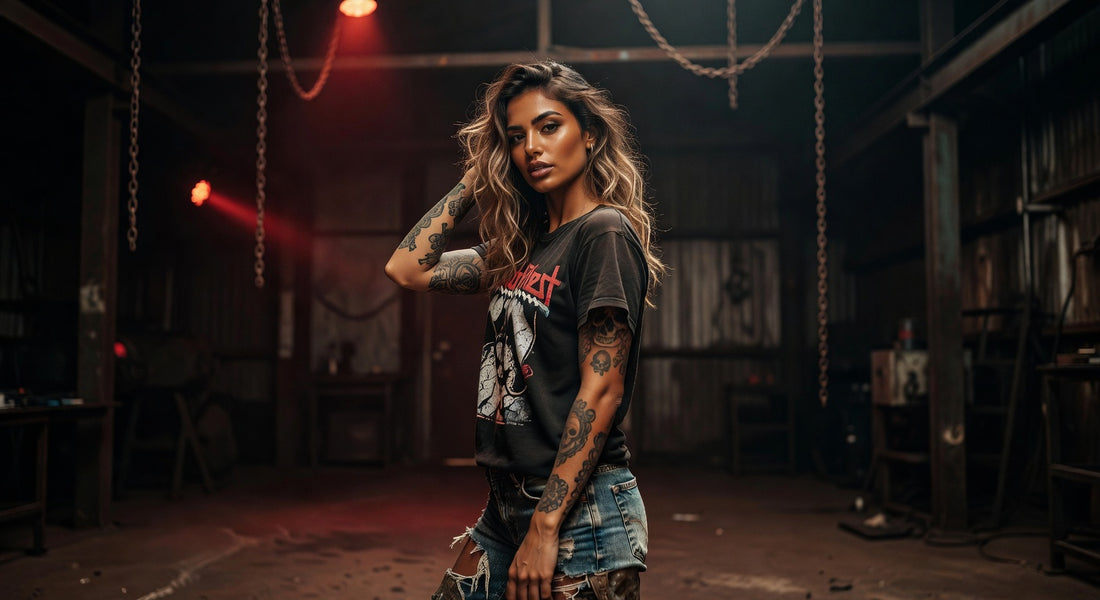 Judas Priest t-shirt lifestyle photo — Band Shirts Australia