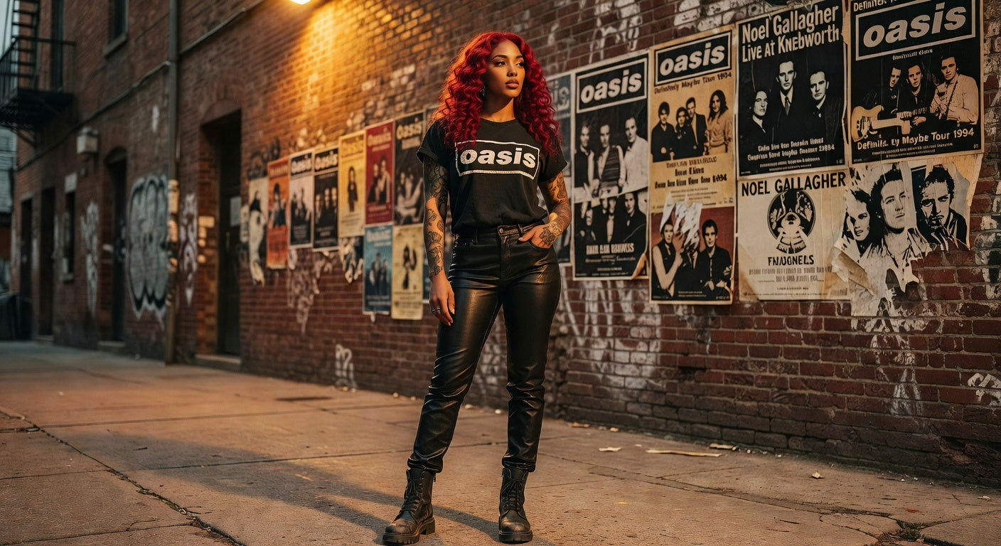Oasis t-shirt lifestyle photo — Band Shirts Australia