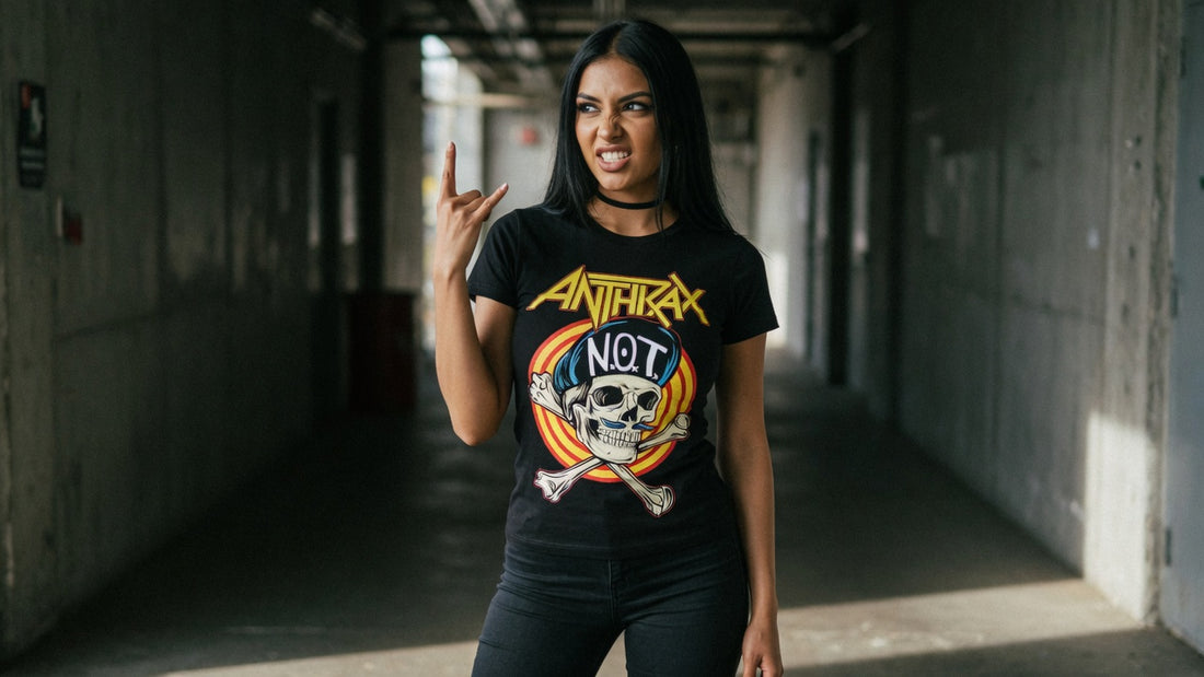 Anthrax t-shirt lifestyle photo — Band Shirts Australia