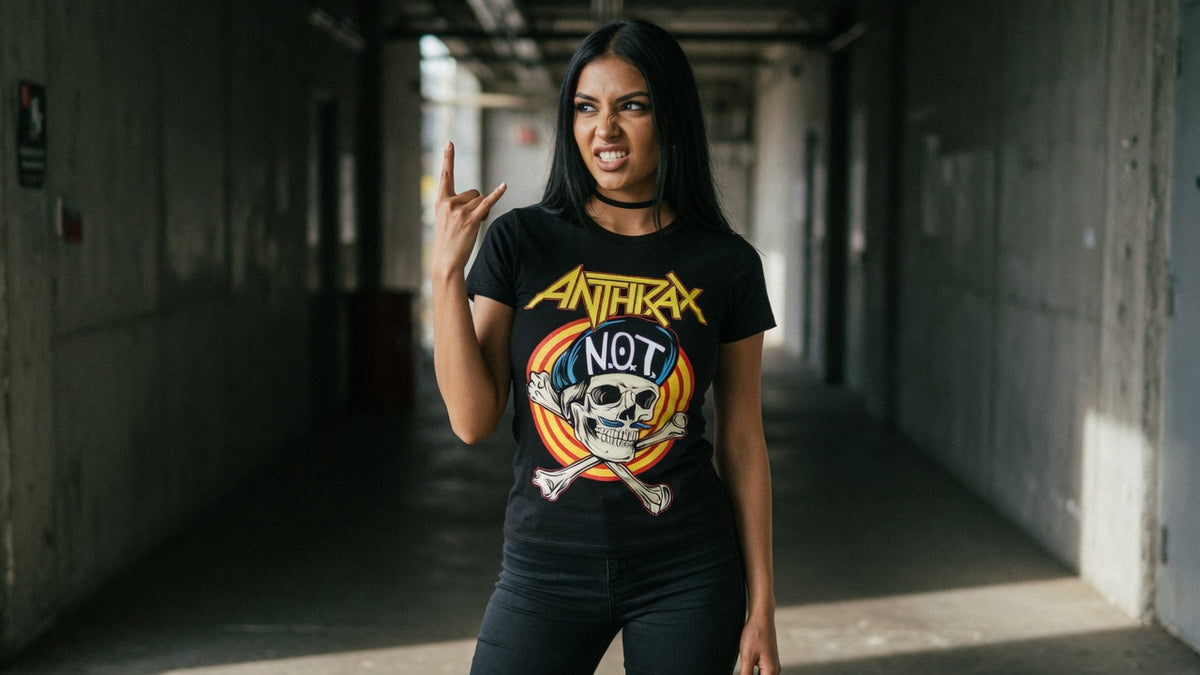 Anthrax t-shirt lifestyle photo — Band Shirts Australia