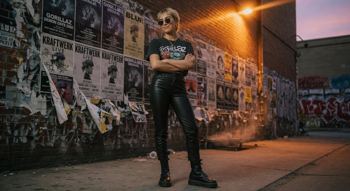 Gorillaz t-shirt lifestyle photo — Band Shirts Australia