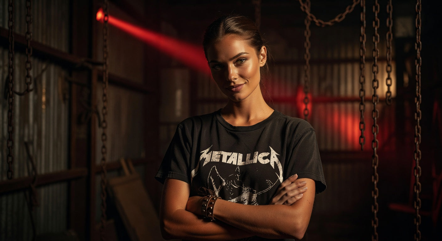 Metallica t-shirt lifestyle photo — Band Shirts Australia