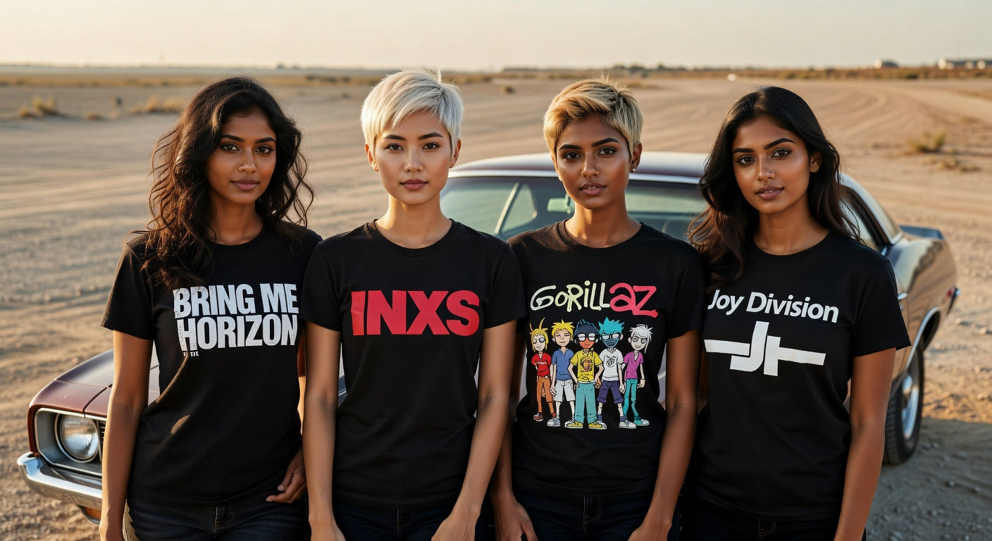 Pop Rock / Emo / Alt Pop t-shirt lifestyle photo — Band Shirts Australia