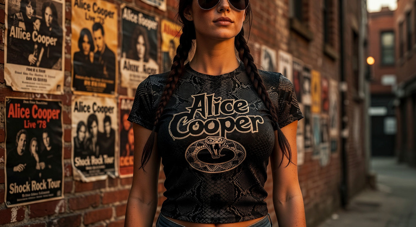 Alice Cooper t-shirt lifestyle photo — Band Shirts Australia