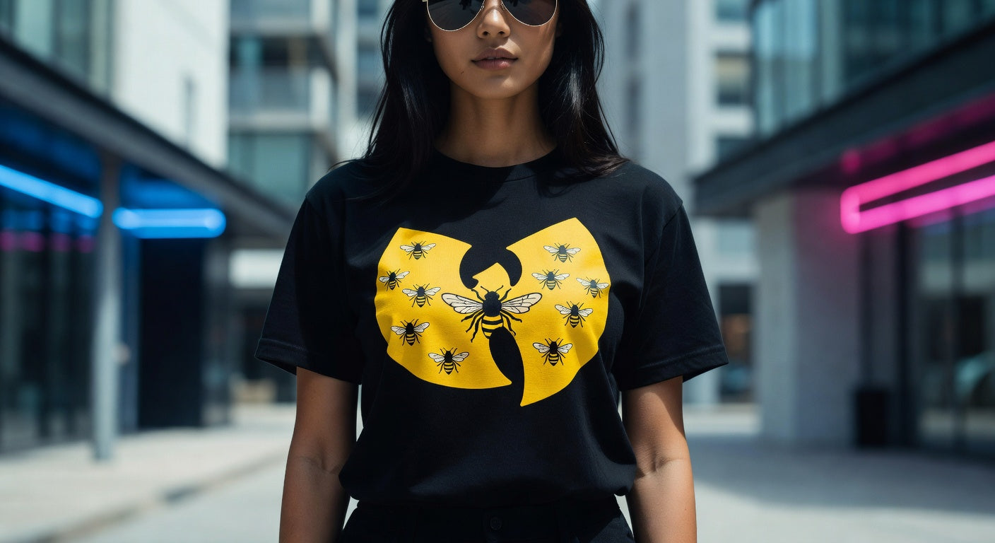 Wu-Tang Clan t-shirt lifestyle photo — Band Shirts Australia