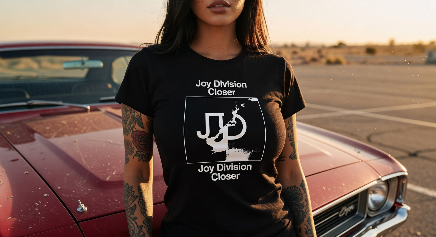 Joy Division t-shirt lifestyle photo — Band Shirts Australia