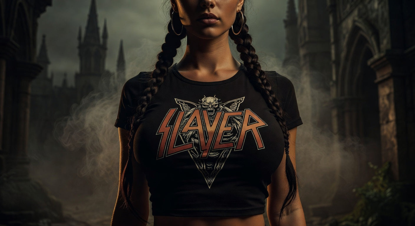 Slayer t-shirt lifestyle photo — Band Shirts Australia