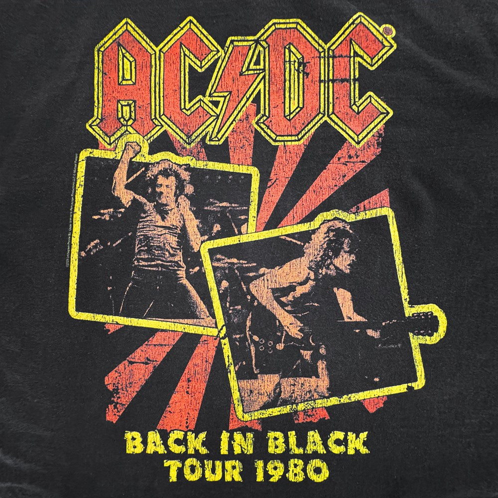 AC/DC - Angus Brian 1980 - Black Vintage T-shirt