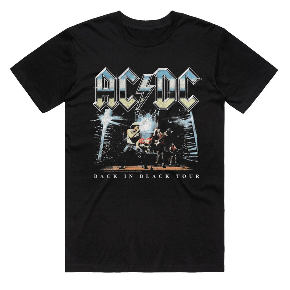 AC/DC - Back in Black Onstage - Black T-shirt