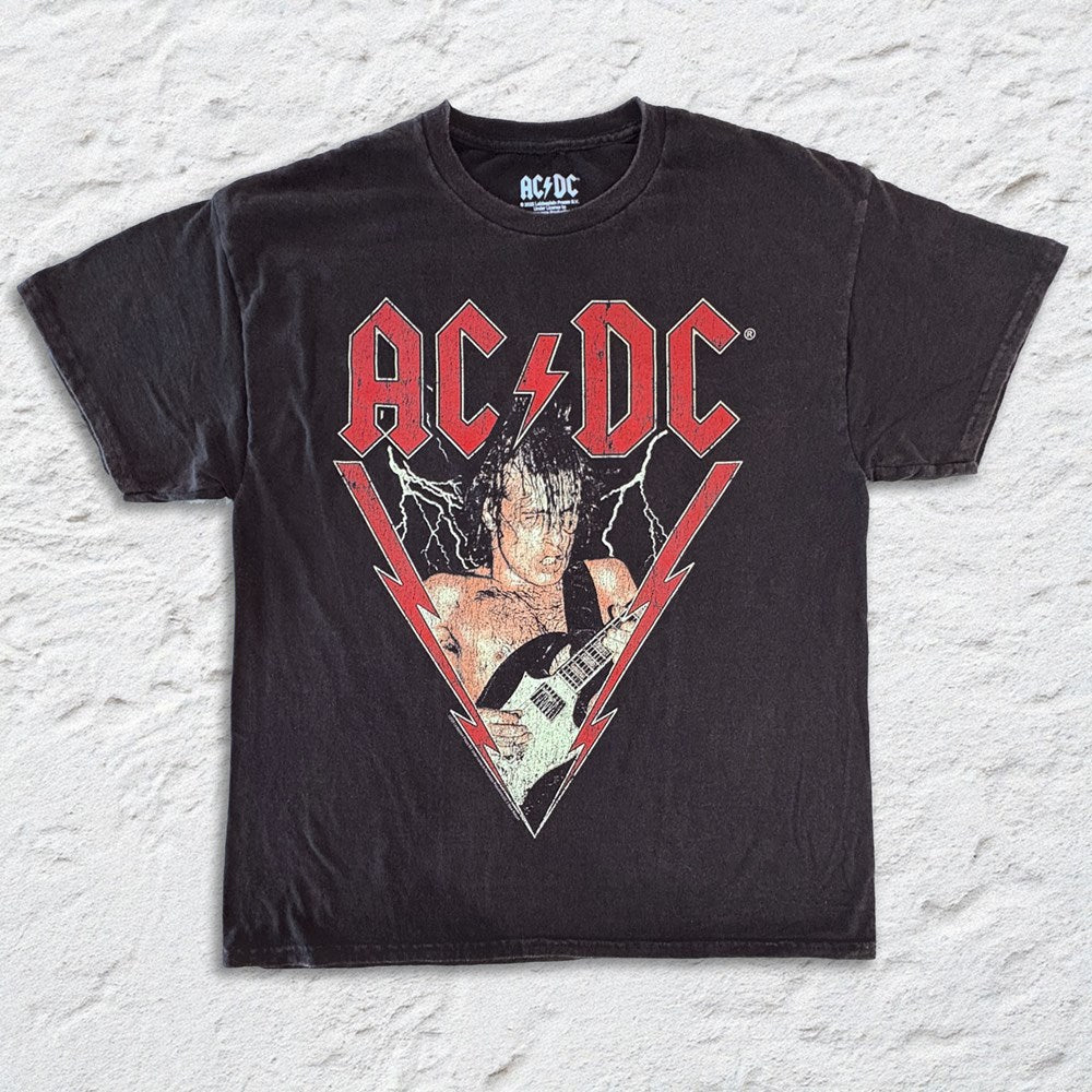AC/DC - Angus Live 1984 - Black Vintage T-shirt