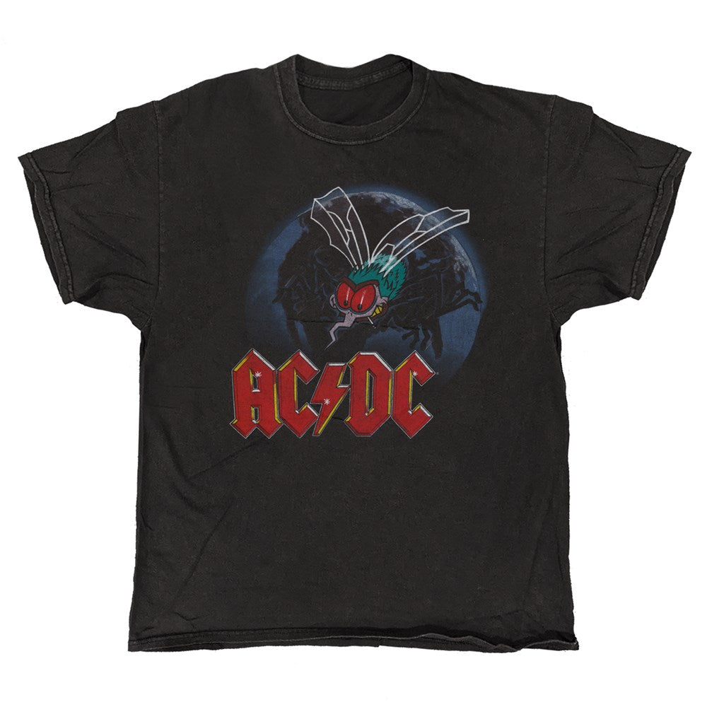 AC/DC Mosquito Graphic T-Shirt – Black Vintage