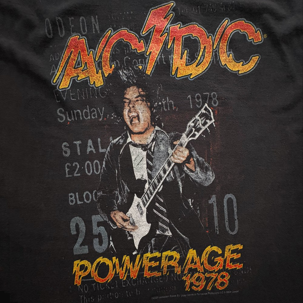 AC/DC - Powerage 78 - Black Vintage T-shirt