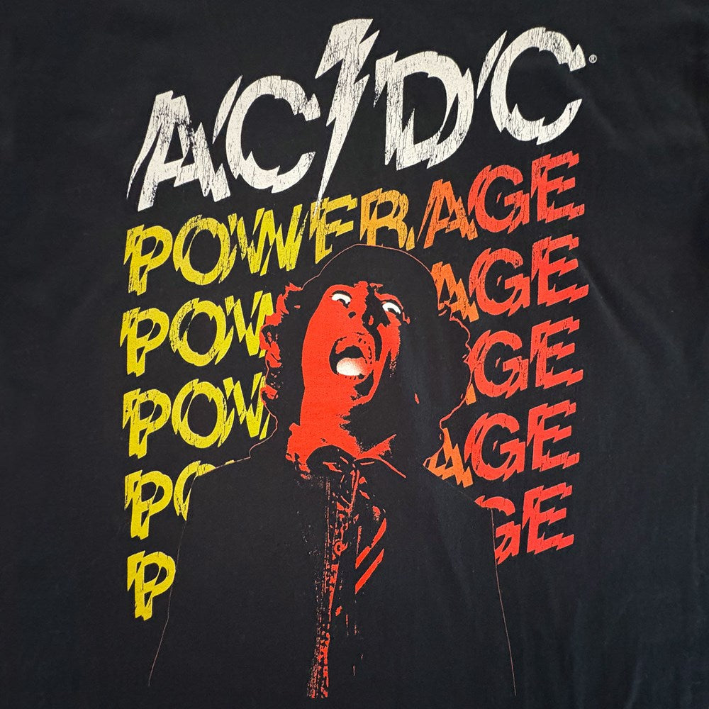 AC/DC Powerage Repeat Graphic T-Shirt – Black