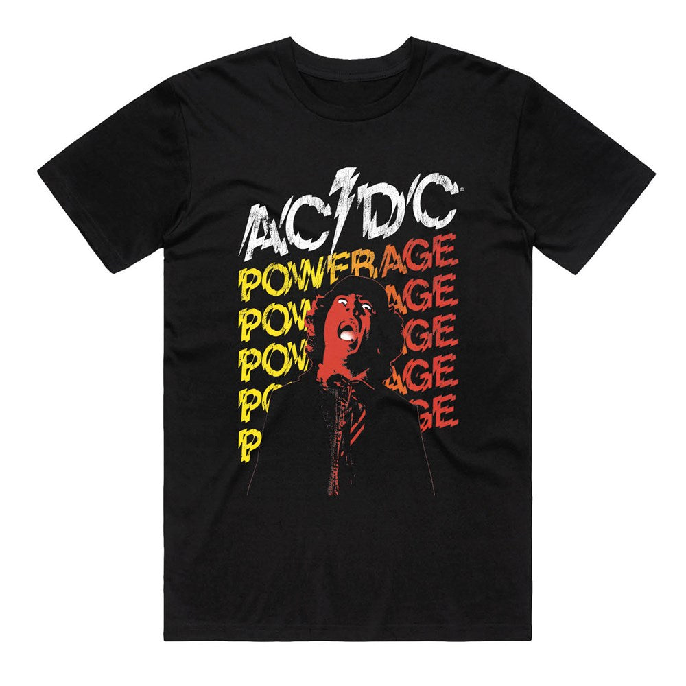 AC/DC Powerage Repeat Graphic T-Shirt – Black