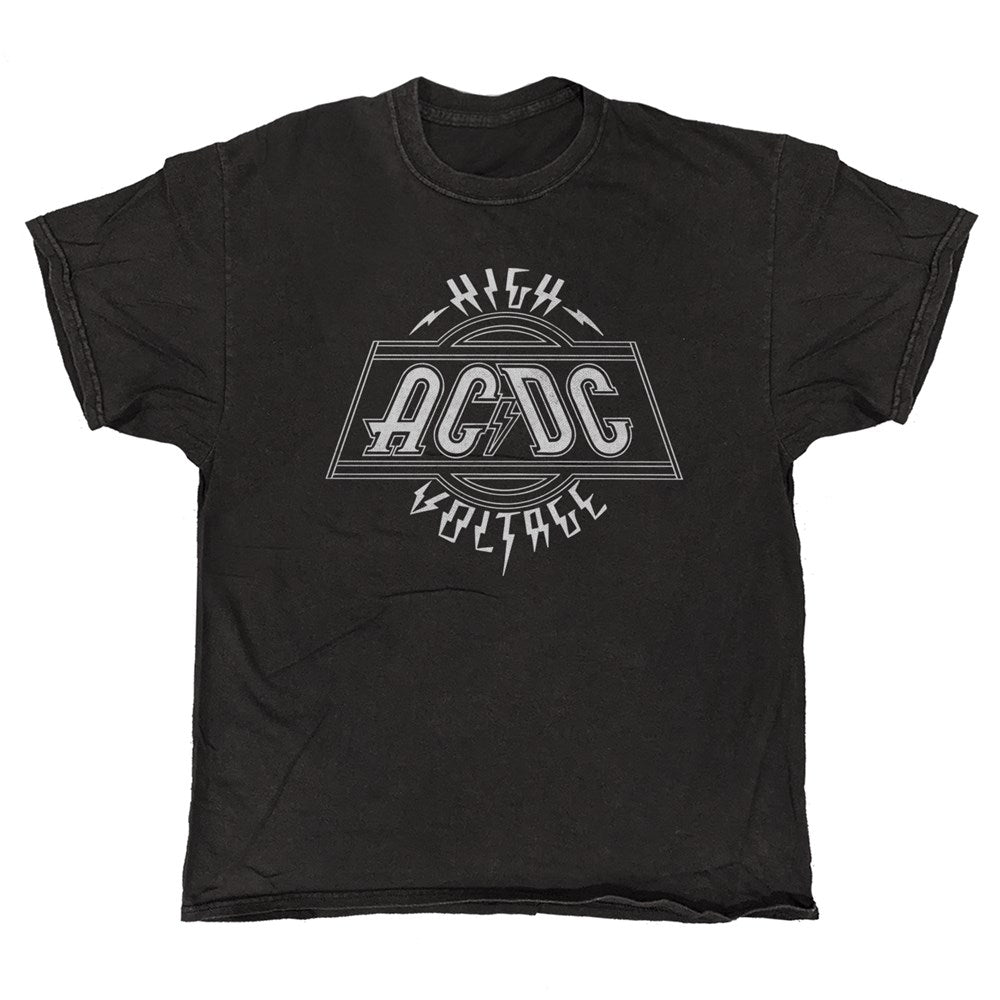 AC/DC High Voltage Logo T-Shirt – Black Vintage