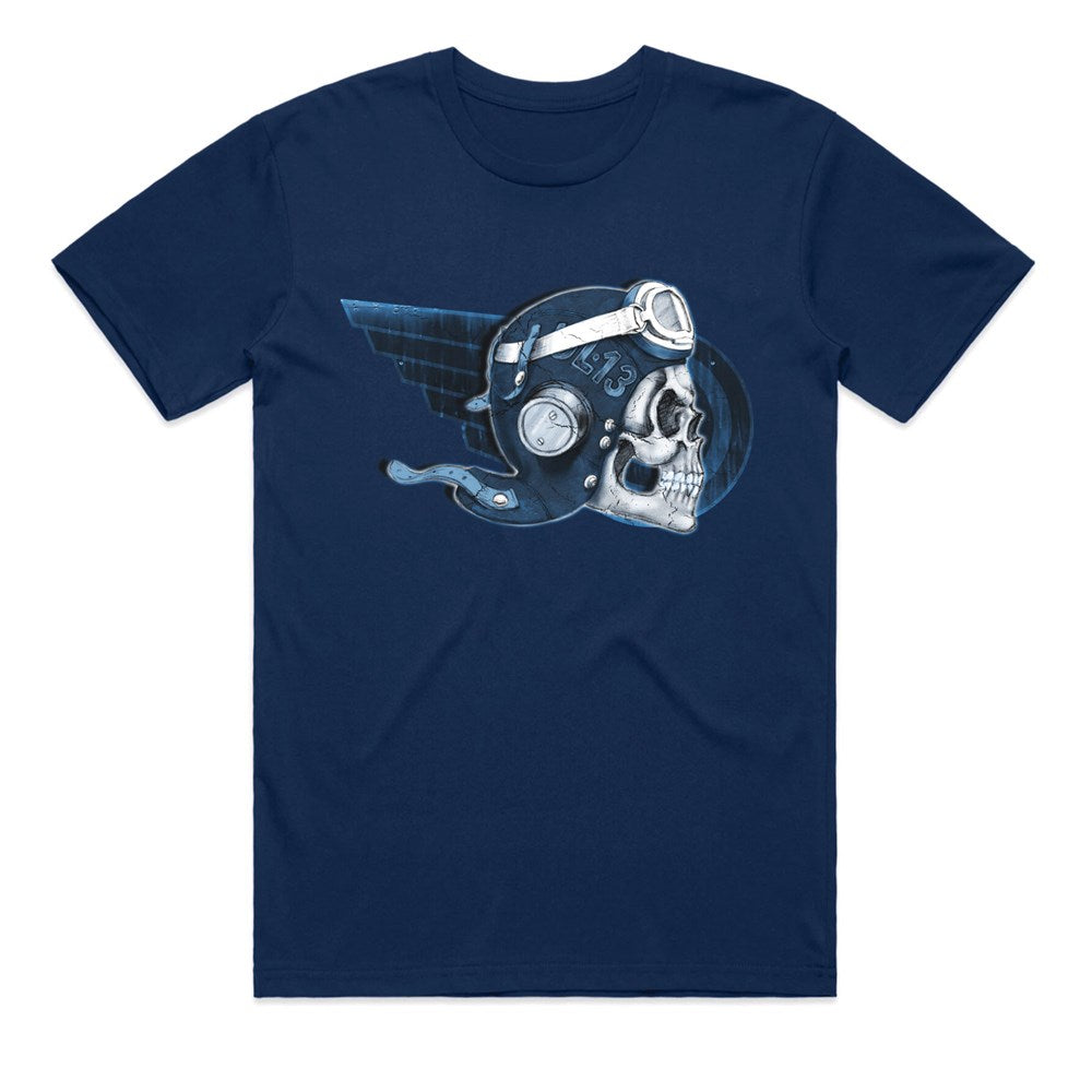 Alchemy England Deadly Ace Graphic T-Shirt – Navy