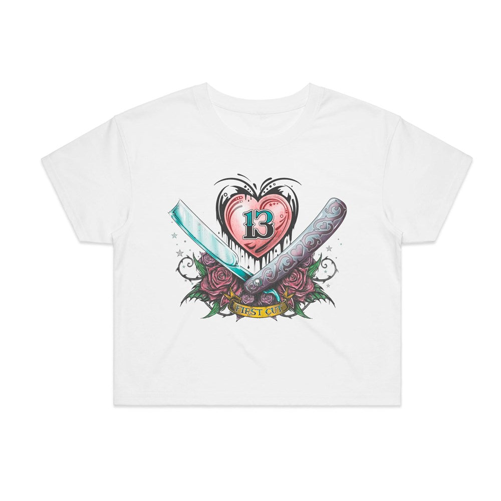 Alchemy England The First Cut Crop Top – White