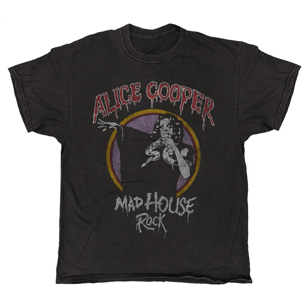 Alice Cooper Mad House Vintage T-Shirt – Black Vintage
