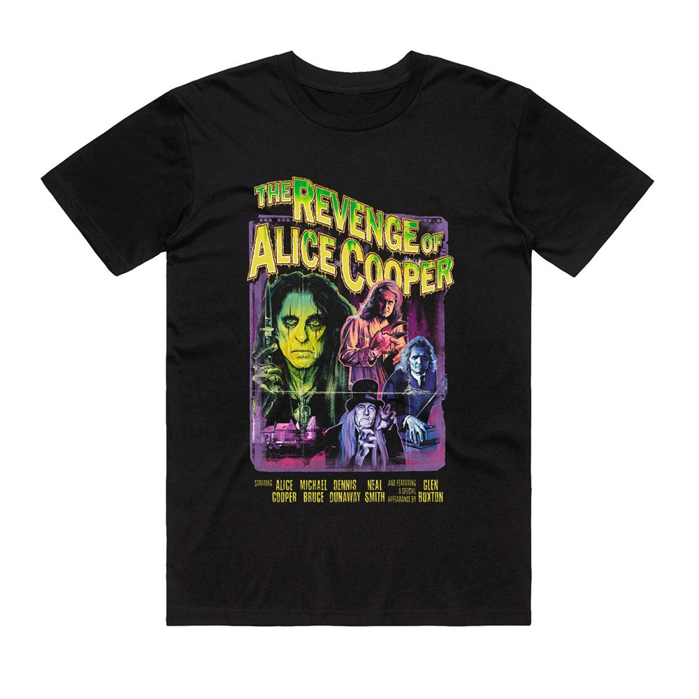 Alice Cooper - Revenge Collage - Black T-shirt