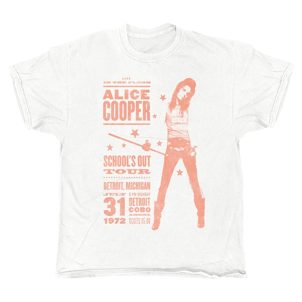 Alice Cooper - Vintage Detroit - White Vintage T-shirt