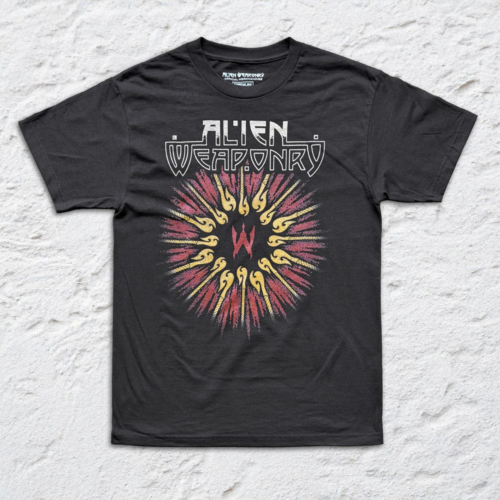 Alien Weaponry Radial Hooks T-Shirt – Black
