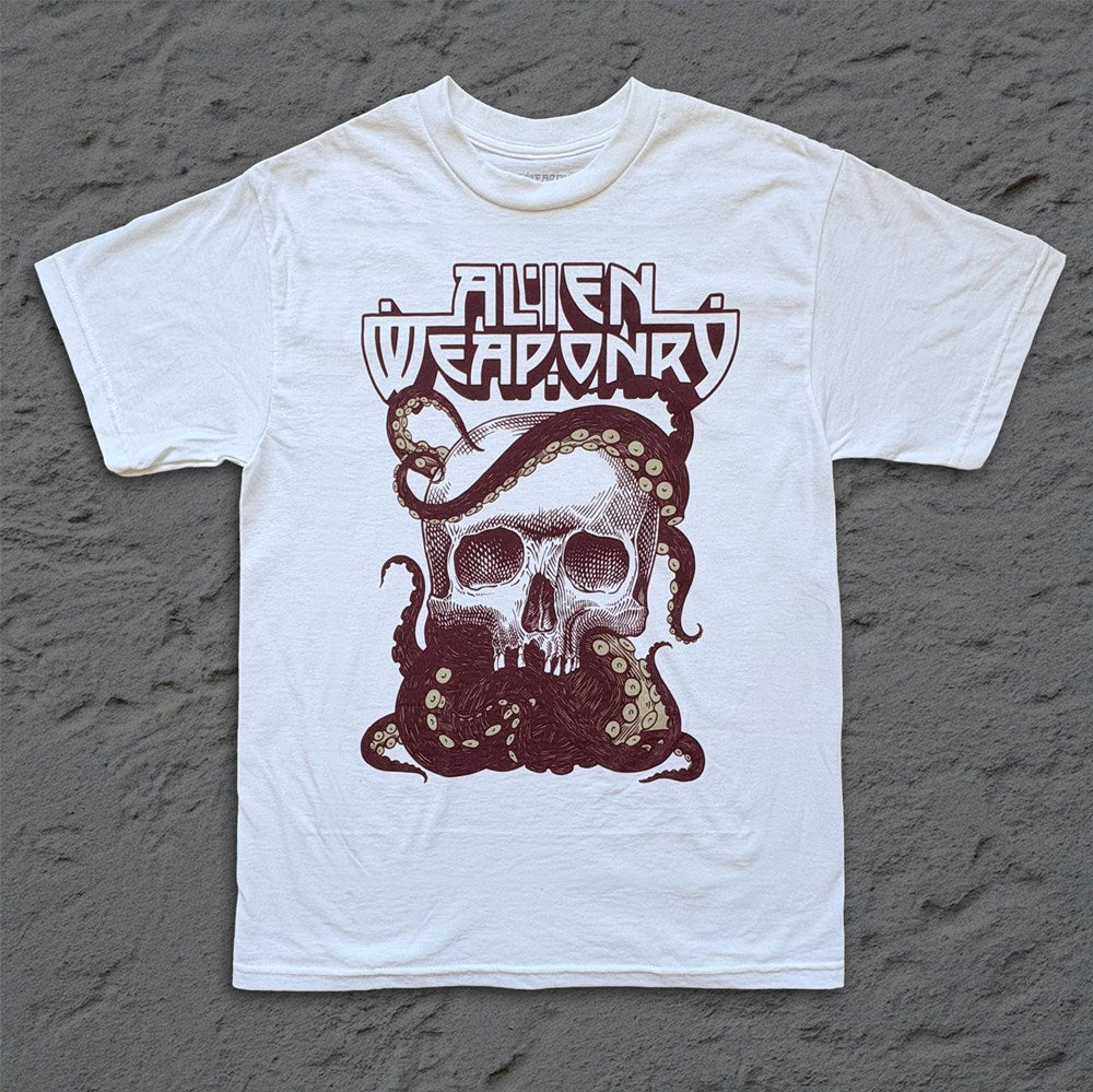 Alien Weaponry Tenta Skull T-Shirt – White