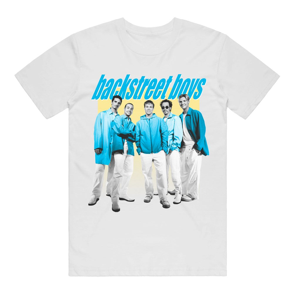 Backstreet Boys Blue Band T-Shirt – White