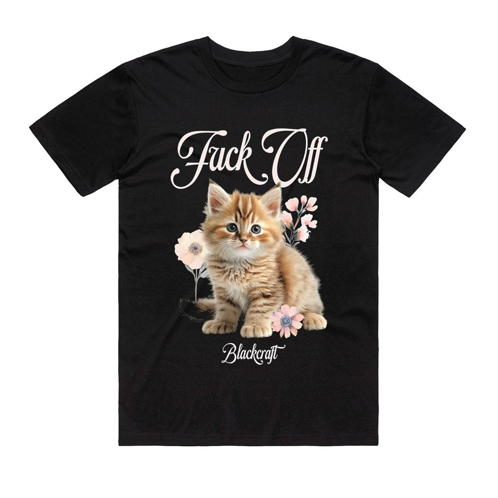 Blackcraft F Off Cat T-Shirt – Black