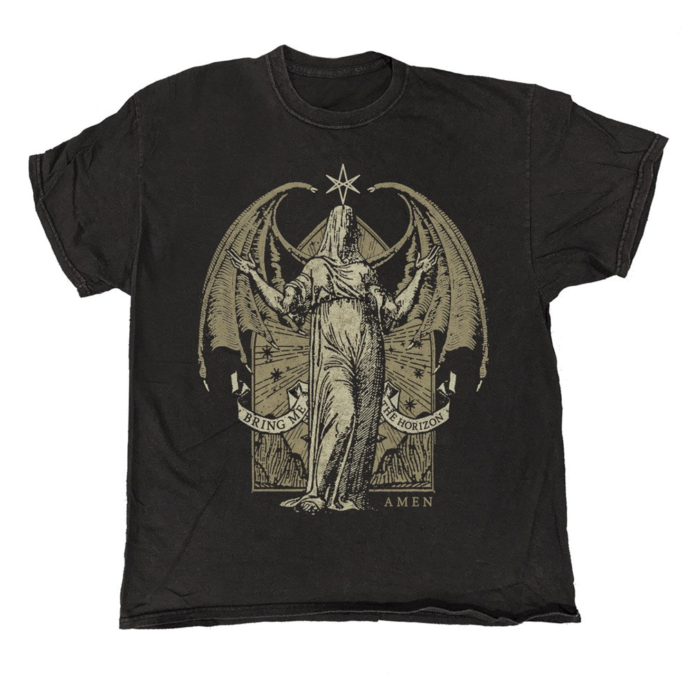 Bring Me The Horizon - Amen Wings - Black Vintage T-shirt