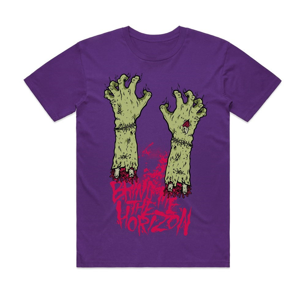 Bring Me The Horizon Zombie Hands T-Shirt – Purple