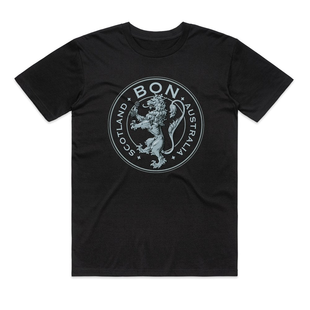 Bon Scott Crest Logo T-Shirt – Black