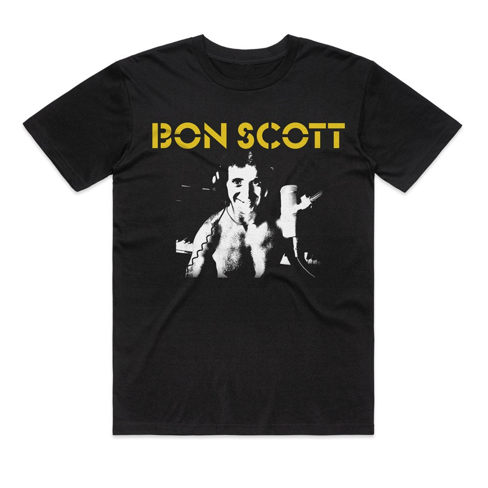 Bon Scott Studio Photo T-Shirt – Black