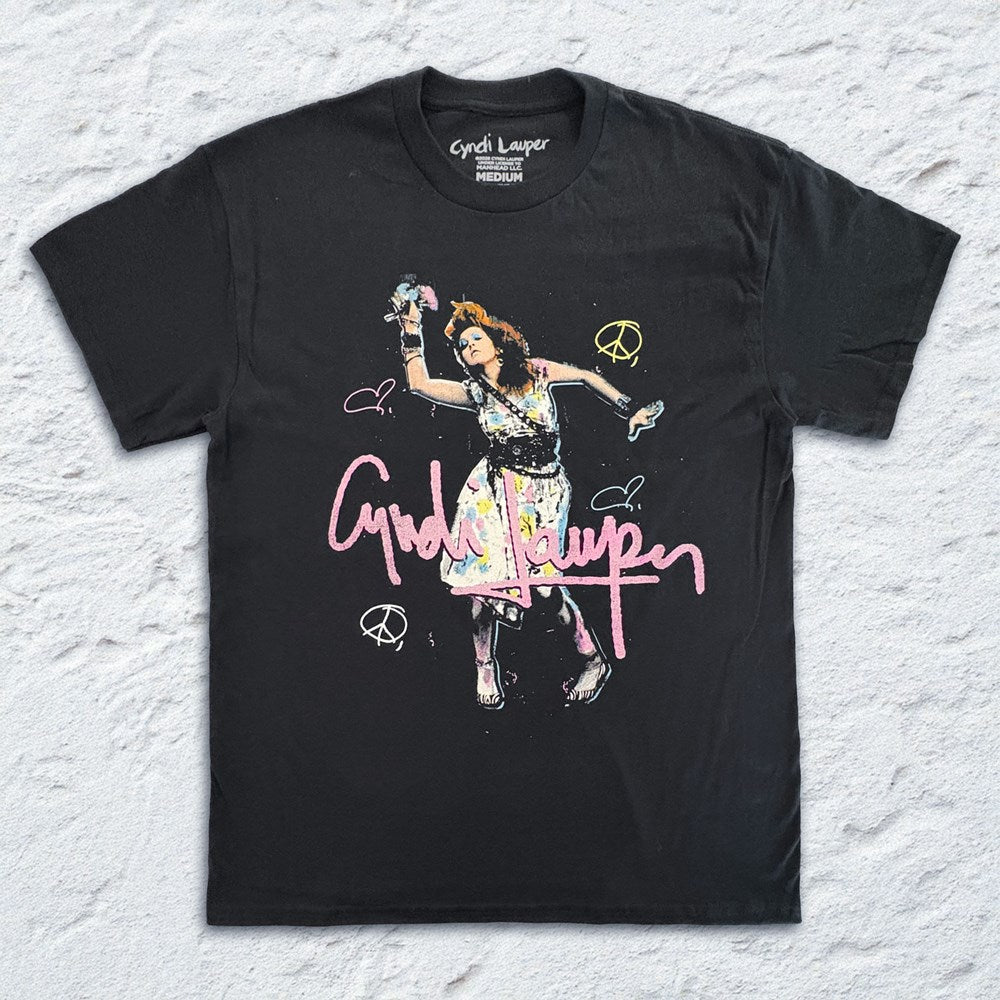 Cyndi Lauper Dancing T-Shirt – Black
