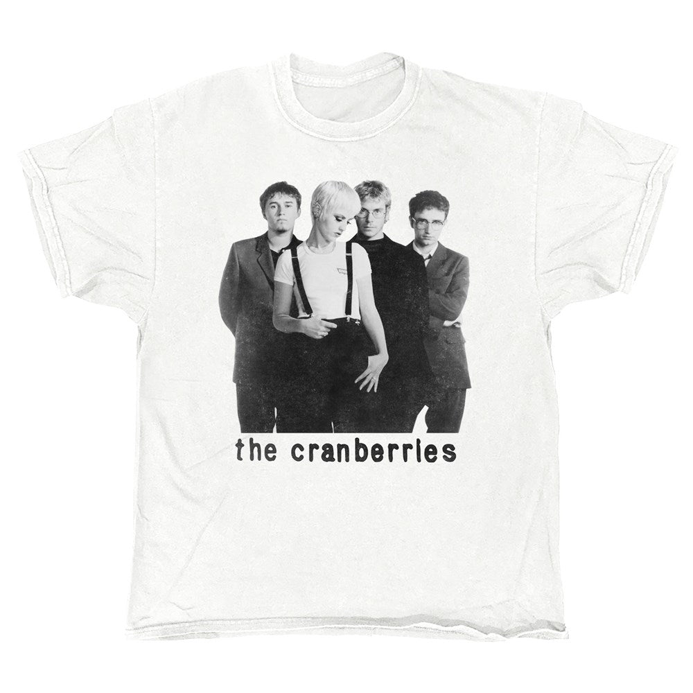 The Cranberries Black & White Photo T-Shirt – White Vintage