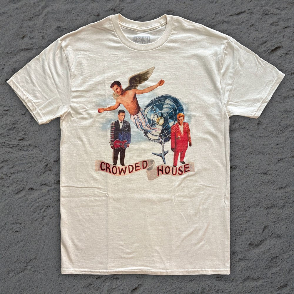 Crowded House - Fan Banner - Natural T-shirt