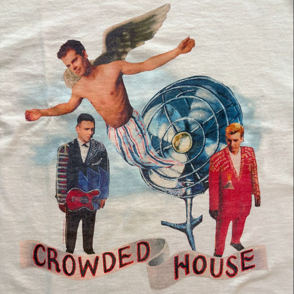 Crowded House - Fan Banner - Natural T-shirt
