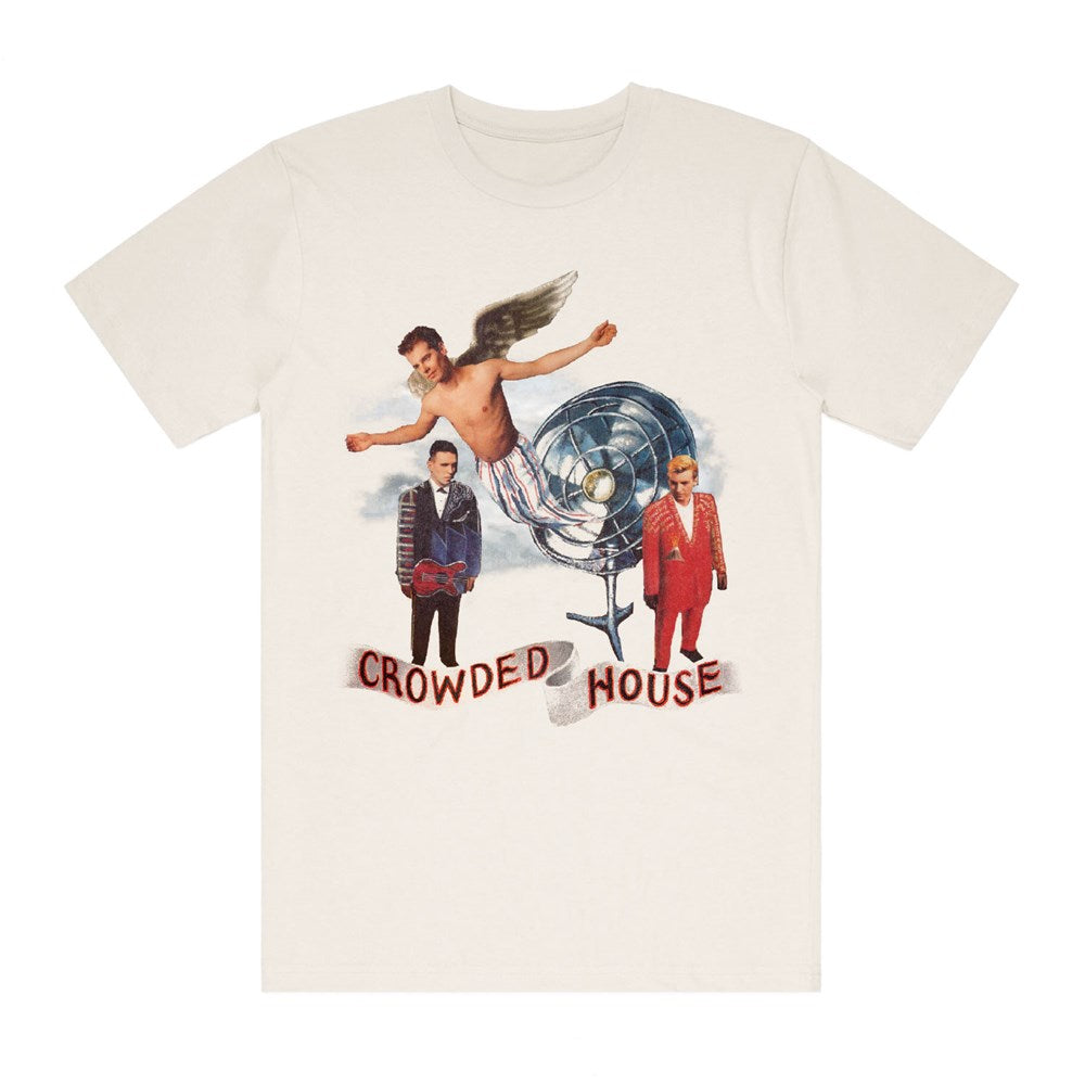 Crowded House - Fan Banner - Natural T-shirt