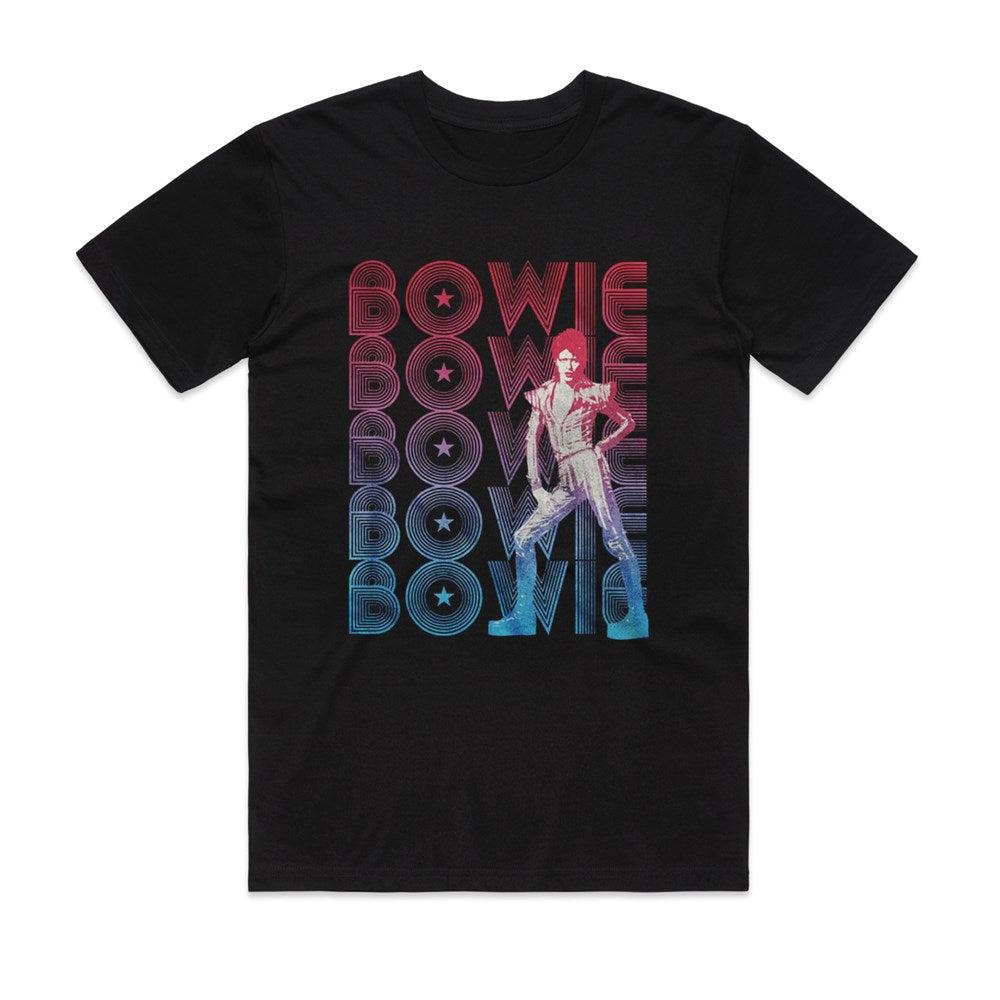 David Bowie Sukita 1973 Era T-Shirt – Black