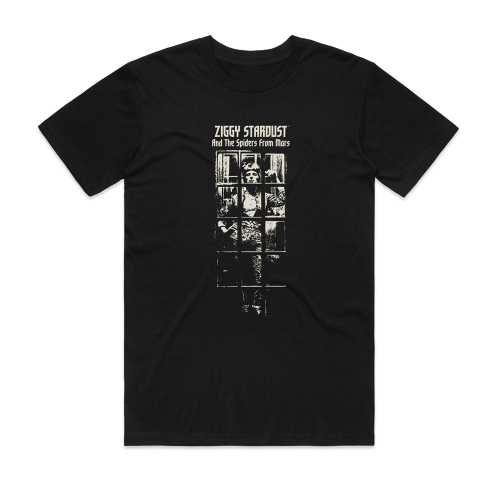 David Bowie Ziggy Stardust Phonebooth T-Shirt – Black