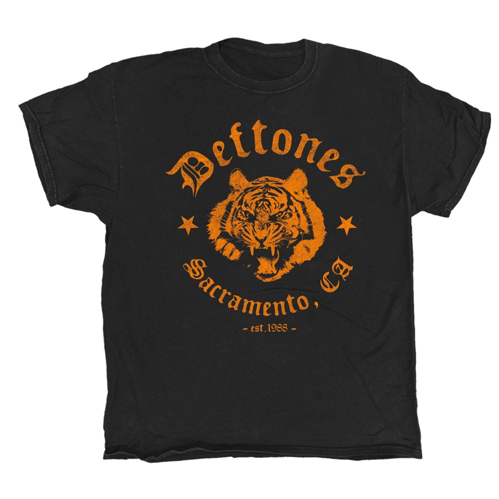 Deftones Tiger Logo T-Shirt – Black Vintage