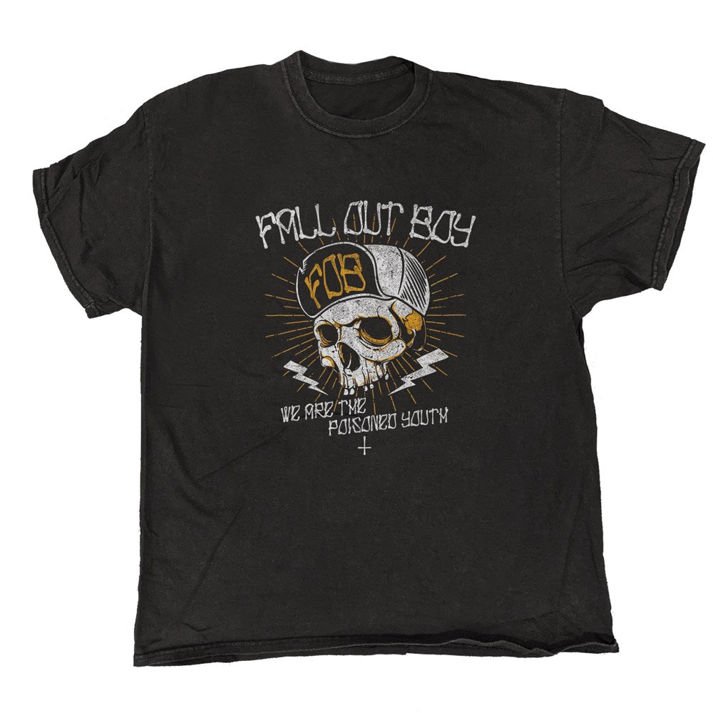 Fall Out Boy Poisoned Youth Vintage T-Shirt – Black