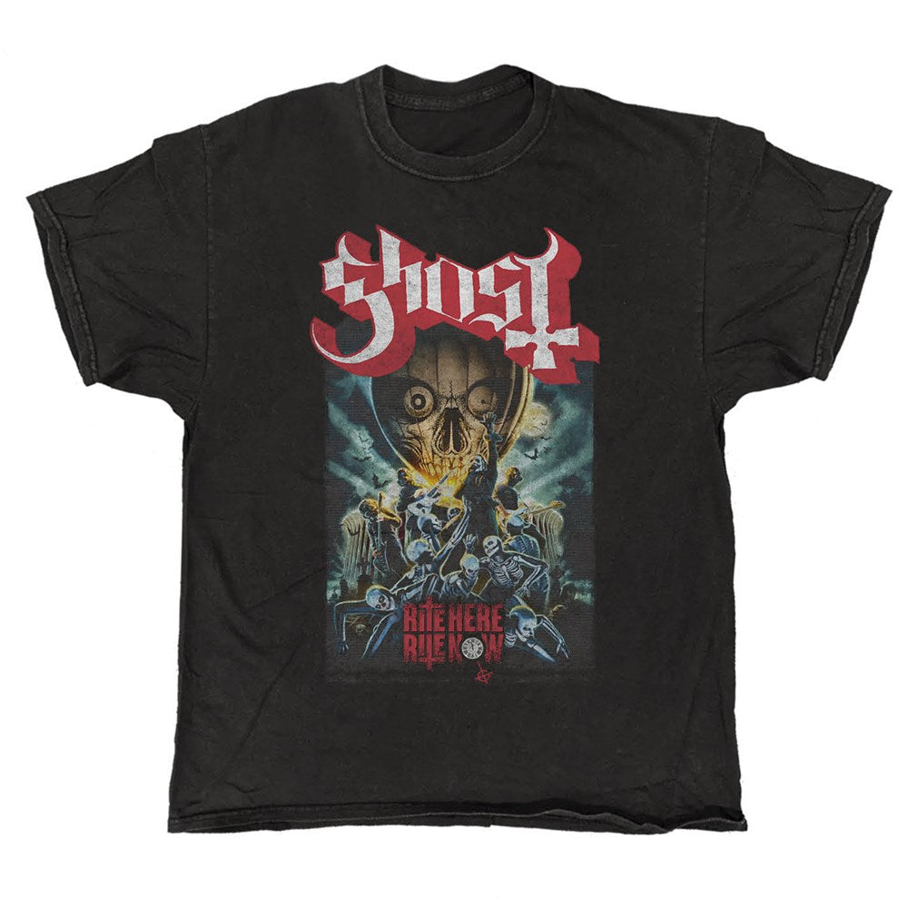Ghost Rite Here Rite Now Poster Vintage T-Shirt – Black Vintage